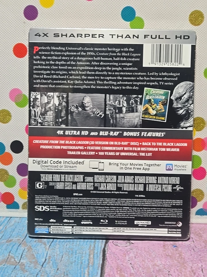 Creature From the Black Lagoon - Steelbook (4K UHD+Blu-ry+Digital) Sealed NIP - Image 4 of 4