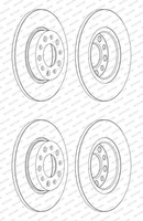2X Ferodo 278Mm Bremsscheiben Voll Hinten Passend FüR Alfa Romeo 159 Brera Jeep