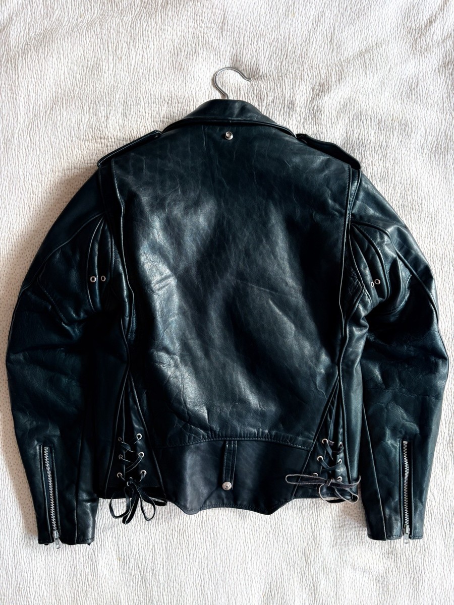 Schott NYC Perfecto 125 Mens Size 36 Cowhide Leather Jacket Black