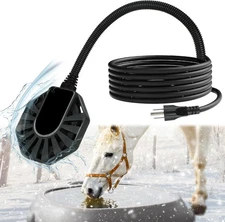 500W Horse Water Heater Aluminum Cast, Thermostatic Control Farm De-Icer, Utilit