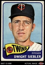 1965 Topps #326 Dwight Siebler Twins 3 - VG