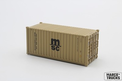 PIRATA 20ft Container  MSC Mediteranean Shipping Co  12502 1:87 /PTT7