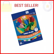 Tru-Ray Construction Paper P103031, 10 Classic Colors, 9" x 12", 50 Sheets