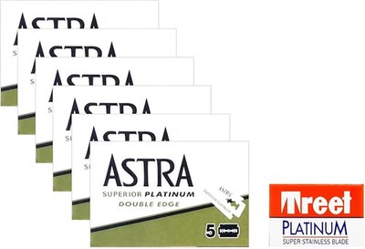 30 Astra Platinum Klingen + 1 Treet Platinum RasierKlinge