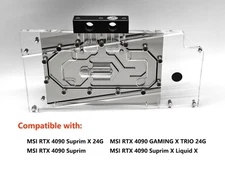 Granzon Full Coverage GPU Block For MSI GeForce RTX4090 Suprim/GAMING X TRIO 24G