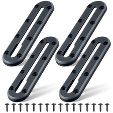 Hohean 4 Pack Kayak Track, Low Profile Track for Fishing 7 Inch, Black 