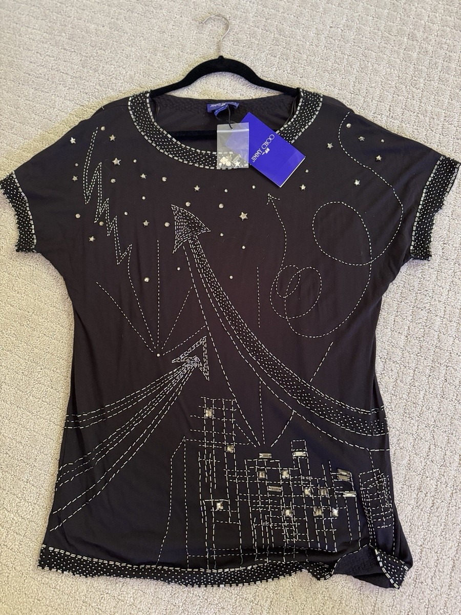 jimmy choo short dress JIMMY CHOO FOR H&M BLACK TUNIC MINI DRESS Size S