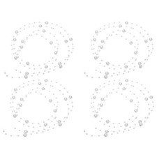 24 Pcs 4 Feet Artificial Pearl String Beads Chain for Decoration, White