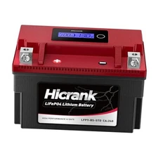 2X Cranking Power, 5X Life, Lithium LiFePO4 Motorcycle Battery, 280 YTX9-BS