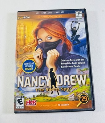 Nancy Drew: The Silent Spy #29 (Windows/Mac, 2013) Disc Manual  ML430