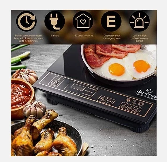 1800 Вт портативная индукционная варочная панель настольная горелка, золото 8100MC/BT-180G3 - Изображение 2 из 4