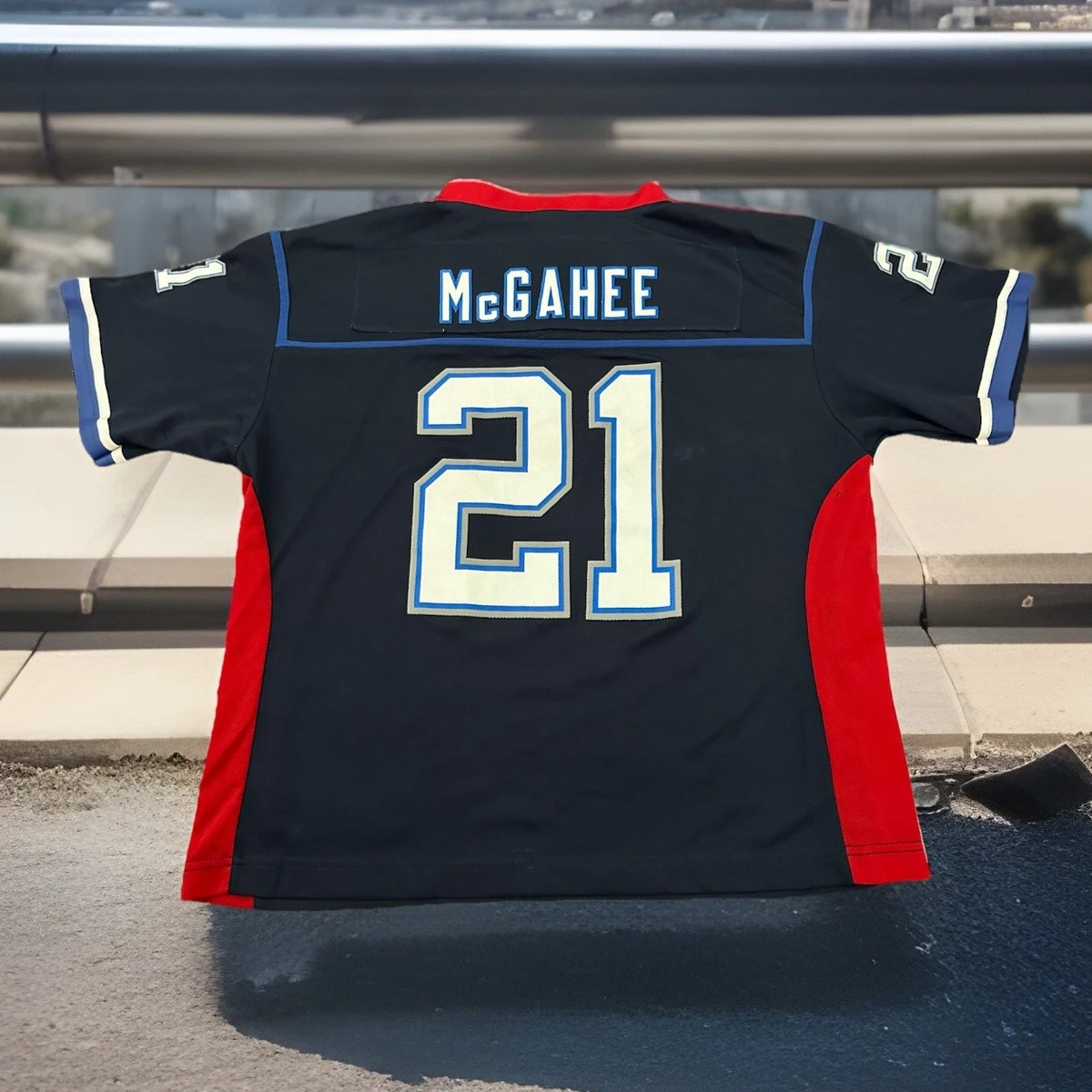 バッファロー・ビルズ マクガヒー 21 ジャージ Lサイズ Buffalo Bills Willis McGahee NFL Jerseys for sale | eBay