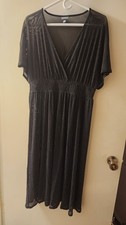 Torrid Size 0 Black Sheer Maxi Short Sleeve