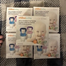 Chillaxbaby Feeding Pacifier Silicone Teether 2-Pack BPA-Free 3 Months