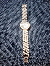 RETOX QUARZ UHR ARMBANDUHR DAMEN GOLDFARBEN KLITZERSTEINE