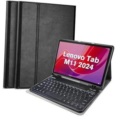  Case with Keyboard for Lenovo Tab M11 / K11 LTE 11'' 2024, PU Leather Case 