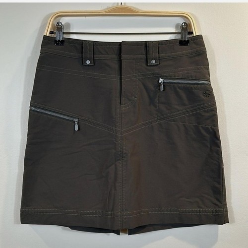Athleta Tear Away B4 You Play Olive Green Skirt Size Medium