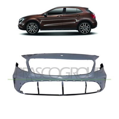 Stoßstange vorne Sport 6x Parkhilfe für Mercedes GLA (X156) ab 01/17 -12/19
