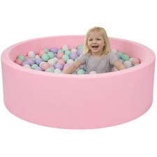 35.4"x 11.8" Foam Ball Pit,Ball Pits for Toddlers Babies-Pink Pink1