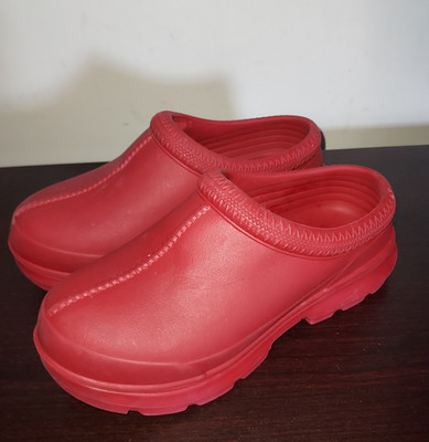 UGG Womens Clogs size 6 Waterproof Slip On Tasman X  Casual Lightweight Red