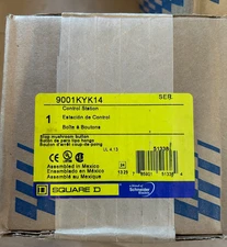 SQUARE D 9001KYK14 Mushroom Stop Pushbutton Control Station NEW IN BOX