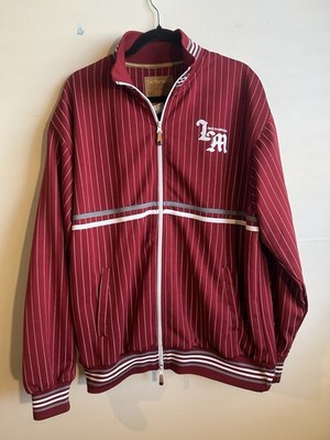 Live Mechanics Well Established Vintage Full Zip Jacket Men s L Red White Gray