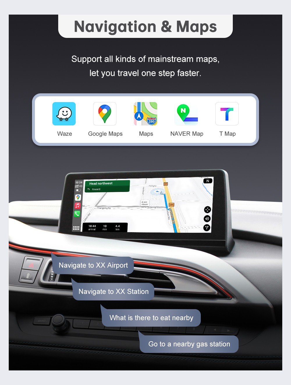 Wireless Carplay Android Auto Mirror Link Retrofi Kit Decoder For BMW i8 i12 NBT