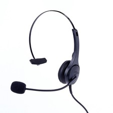 Corded Call Center Noise Cancelling RJ9 Headset Headphone with Microphone Desk
