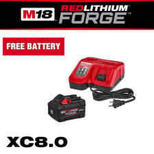 M18 18-Volt Lithium-Ion REDLITHIUM FORGE Starter Kit with 8.0Ah Battery and Rapi