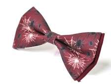 Black Spiders Web Halloween Wine Red Blood Bow tie Bowtie for Men / Youth/ Boy