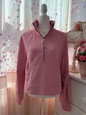 NWT Lululemon Scuba Oversized Funnel Neck Half Zip Tide Pink Size XS/S