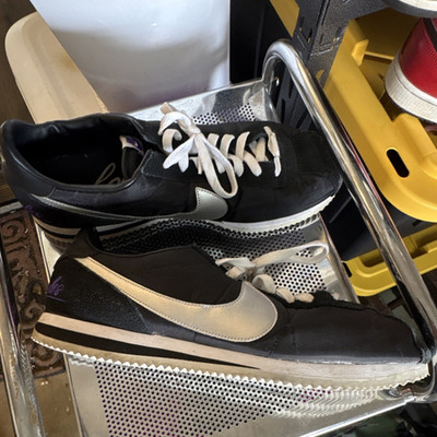 Nike Cortez Los Angeles Low Top Men's Sneaker Black/White/Purple Lace Up