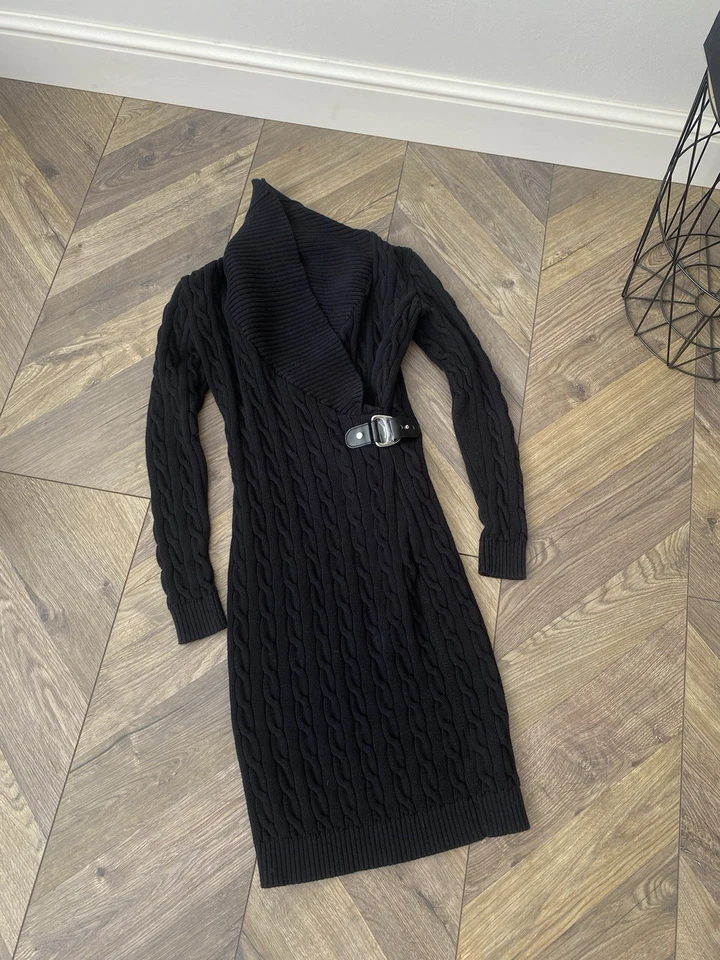 Vestido de malha vintage Ralph Lauren etiqueta preta cabo - Imagem 4 de 4