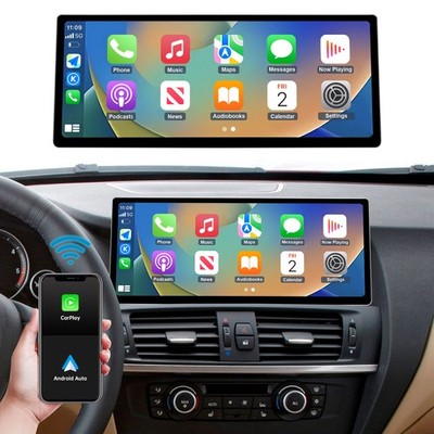 For BMW X3 F25 With CIC 2011-2012 Wireless CarPlay 12.3'' Multimedia Touch Screen