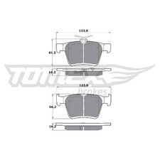 Satz Bremsbeläge Bremsklötze hinten für Audi Q2 GAB Q3 F3B F3N TT FV3 | 24204