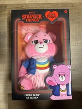 Netflix - Care Bears x Stranger Things Cheer Bear as Eleven, 12 Inch Plush