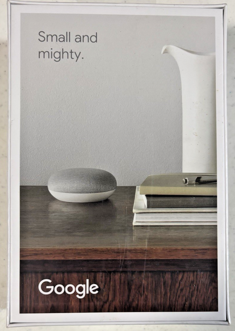 Google Nest Mini (2nd Generation) Smart Speaker - Chalk for sale