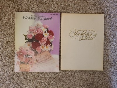 LOT OF 2 Wedding Music Books For Piano And Vocal