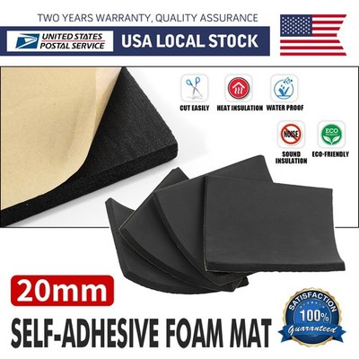 Self-Adhesive Neoprene Foam Sheet 20MM - for Cars, Furniture, Speakers & Crafts