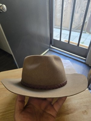 Vintage Akubra Stockman Hat Tan Fur Felt Size 59 Men's Western Outback  Cattleman