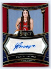 Georgia Amoore 2025 Panini WNBA Select Rookie Red Auto 27/99 Mystics
