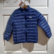 Eddie Bauer Kids Youth Down Packable Jacket Small 6/7 Navy Blue