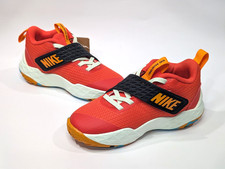 Nike Team Hustle D 12 PS Picante Red/Orange Kid's Sneakers-Size 11C NWB HF6280