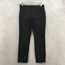 Banana Republic Sloan Dress Pants Womens 4 (actual 30x26) Black Mid Rise Zip Fly