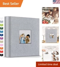 Versatile 600 Pocket Linen Cover Photo Album for Every Special Occasion