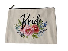 NEW Bride - Makeup Bag Cosmetic Bag Travel Pouch Gift 