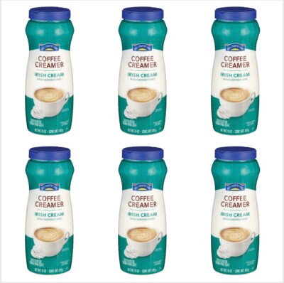 New (6) Sealed Irish Cream Powdered Coffee Creamer 15oz HEB Hill Country Fare