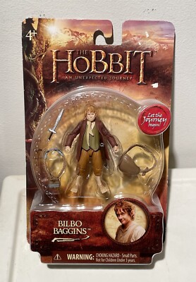 The Hobbit Bilbo Baggins An Unexpected Journey Action Figure-NIB
