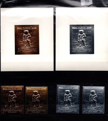 SX FUJEIRA - MNH - PERF + IMPERF - SPACE - APOLLO - MOON - ASTRONAUTS