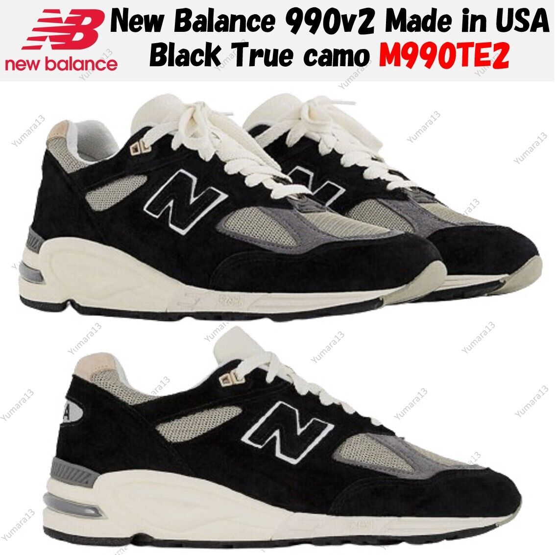 New Balance 990v2 Made in USA Black True camo M990TE2 Men's New Balance 990v2 Made in USA Black True camo M990TE2 Men's
